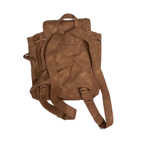 Mini backpack vegan suede with dangle - Picture 2 of 9